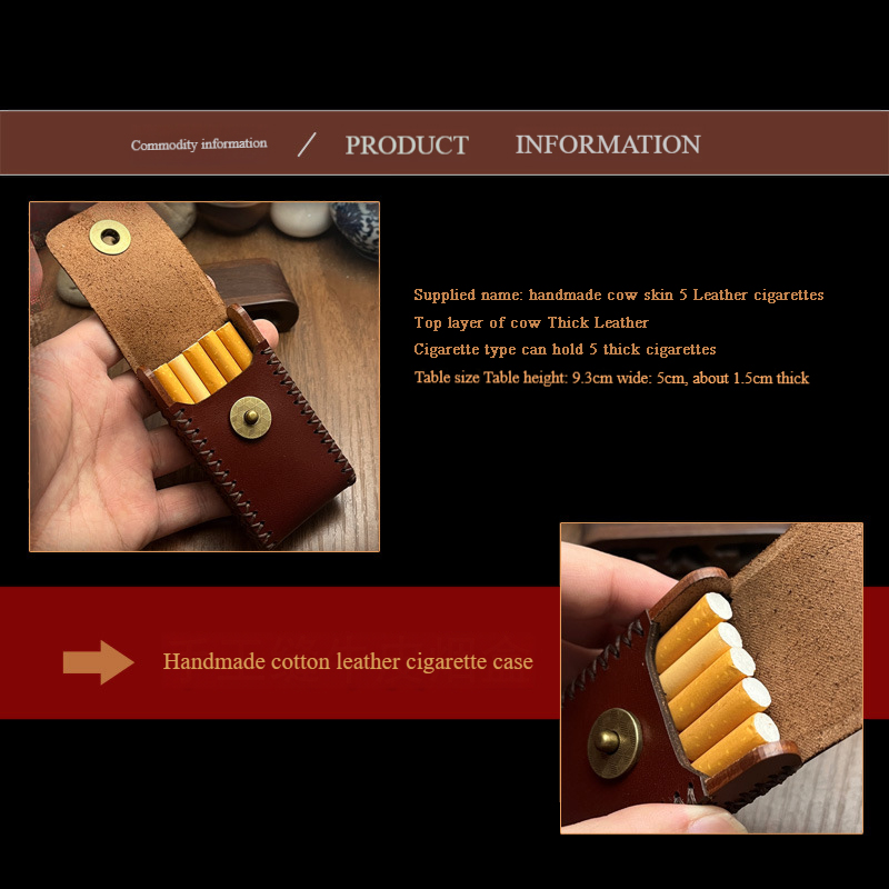 New Leather Smoking Cigarettes - Lighter Insert Zippo 评论和价格