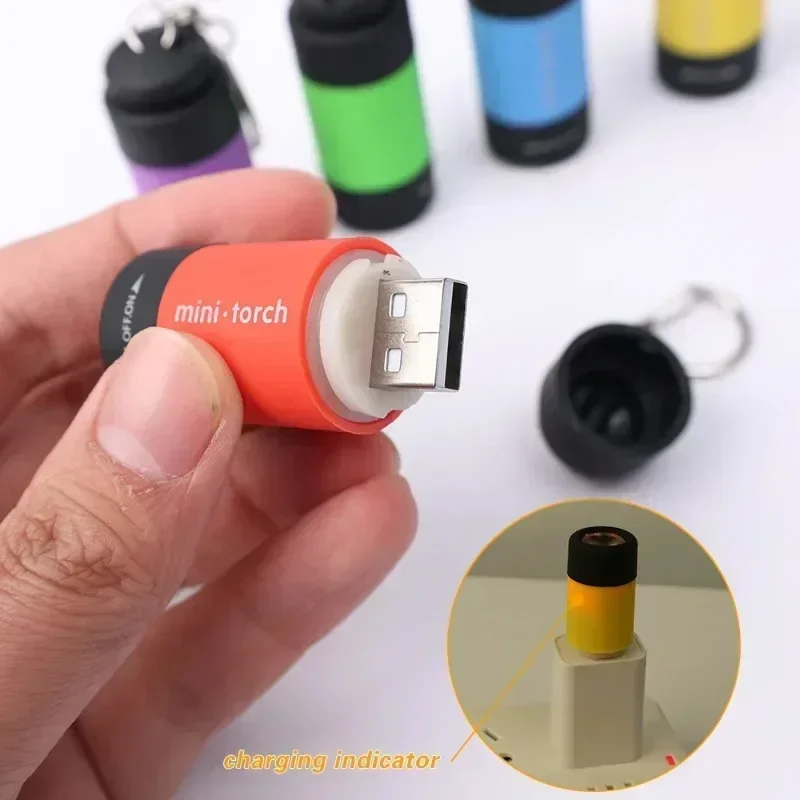 USB Rechargeable LED Multifunc - Keychain Flashlight 评论和价格