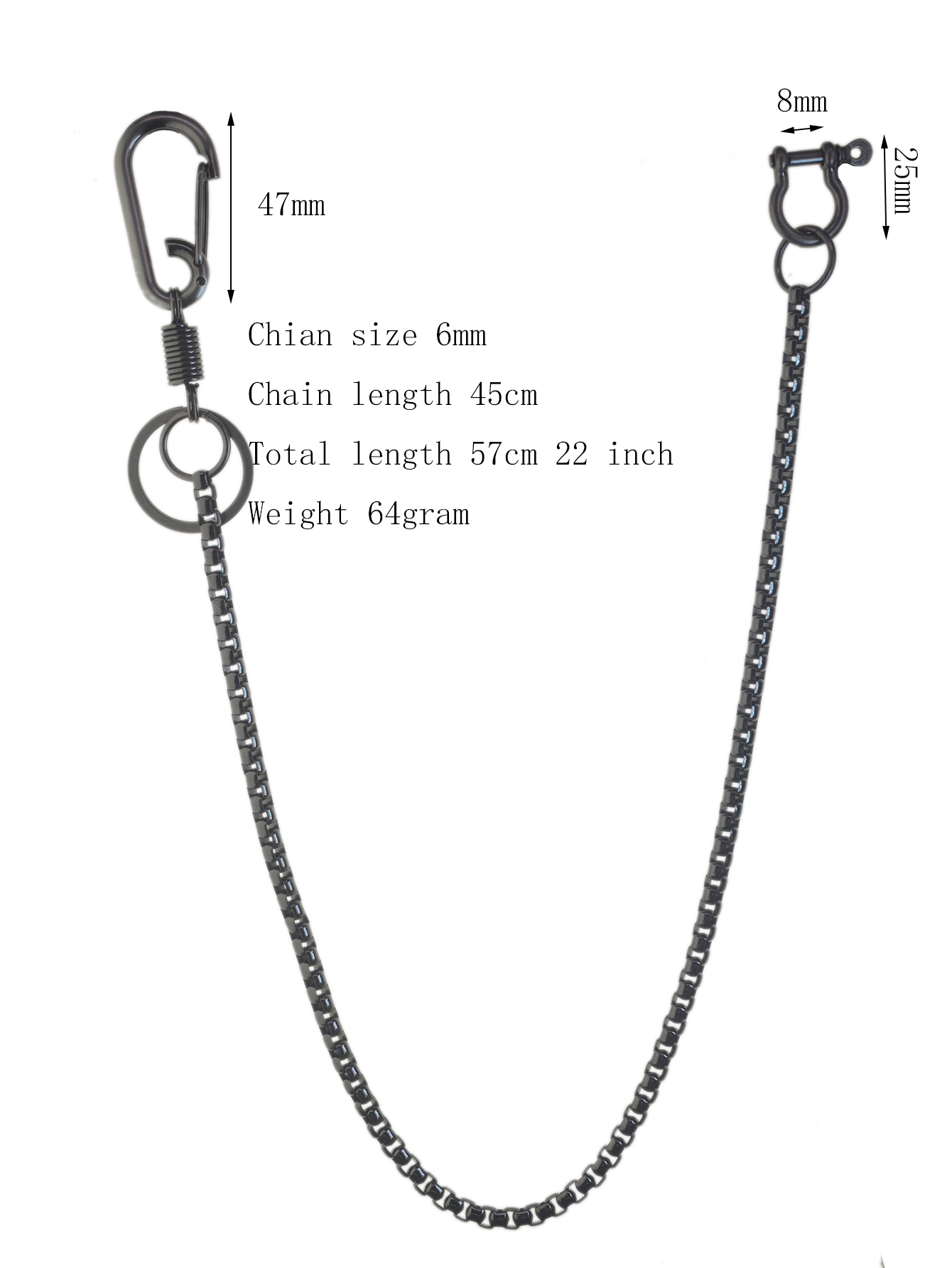 22 Inch long Gunmetal Black Bi - Edc Carry Clip 评论和价格