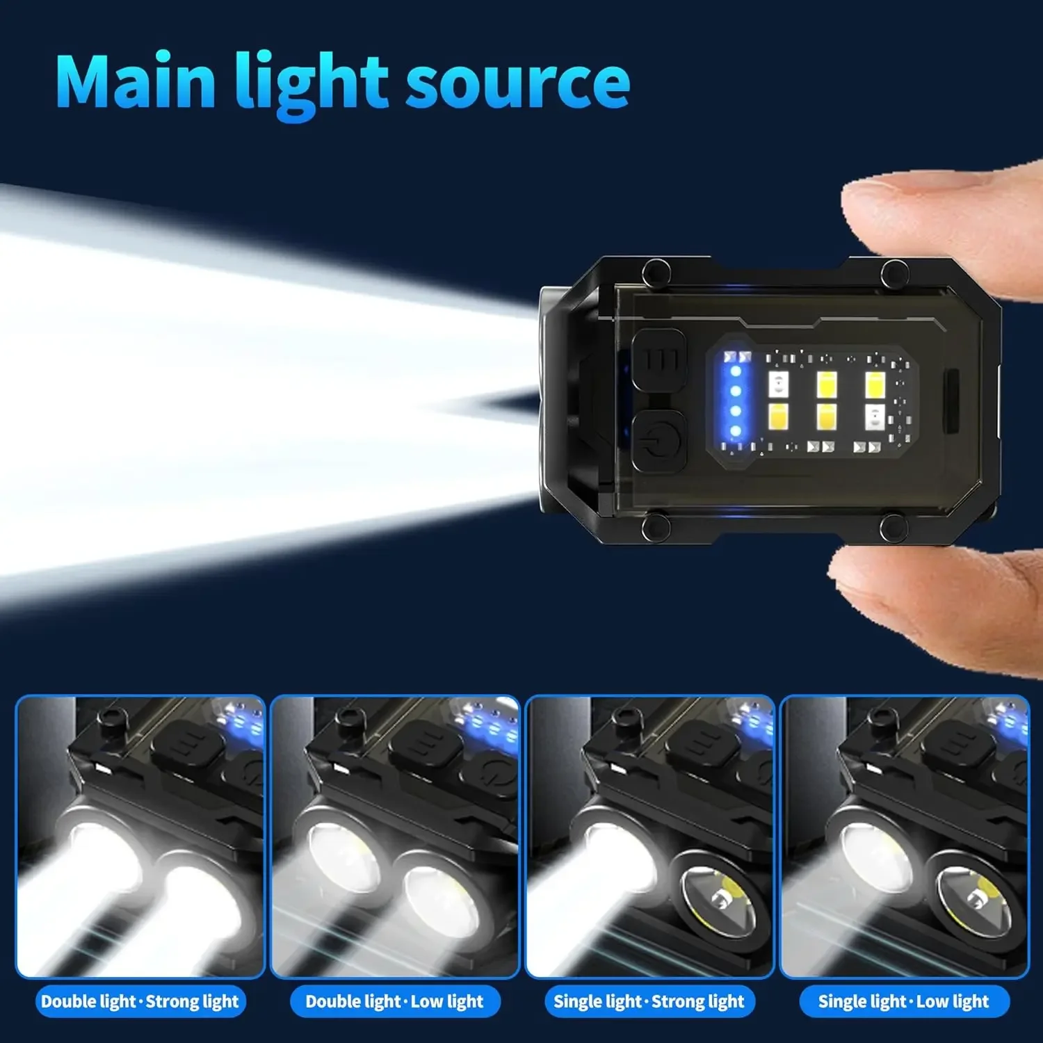 Clip-On Flashlight Rechargeabl - Keychain Flashlight 评论和价格