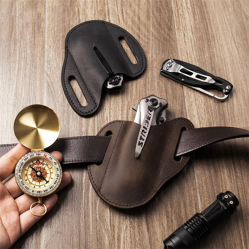 Genuine Leather Case For Foldi - Edc Carry Holster 评论和价格
