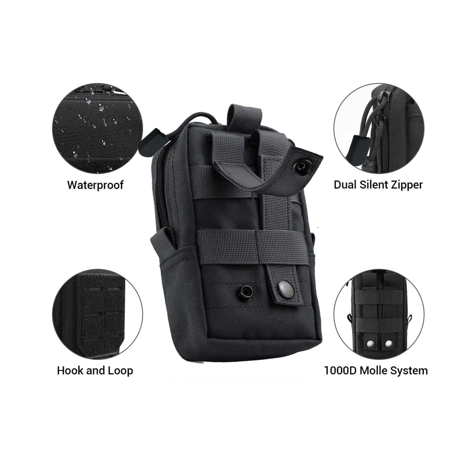 Tactical Molle Pouch Waist Bag - Edc Carry Pouch 评论和价格