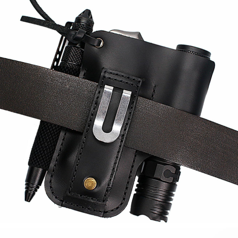 EDC Leather Flashlight Tool Ho - Edc Carry Pouch 评论和价格