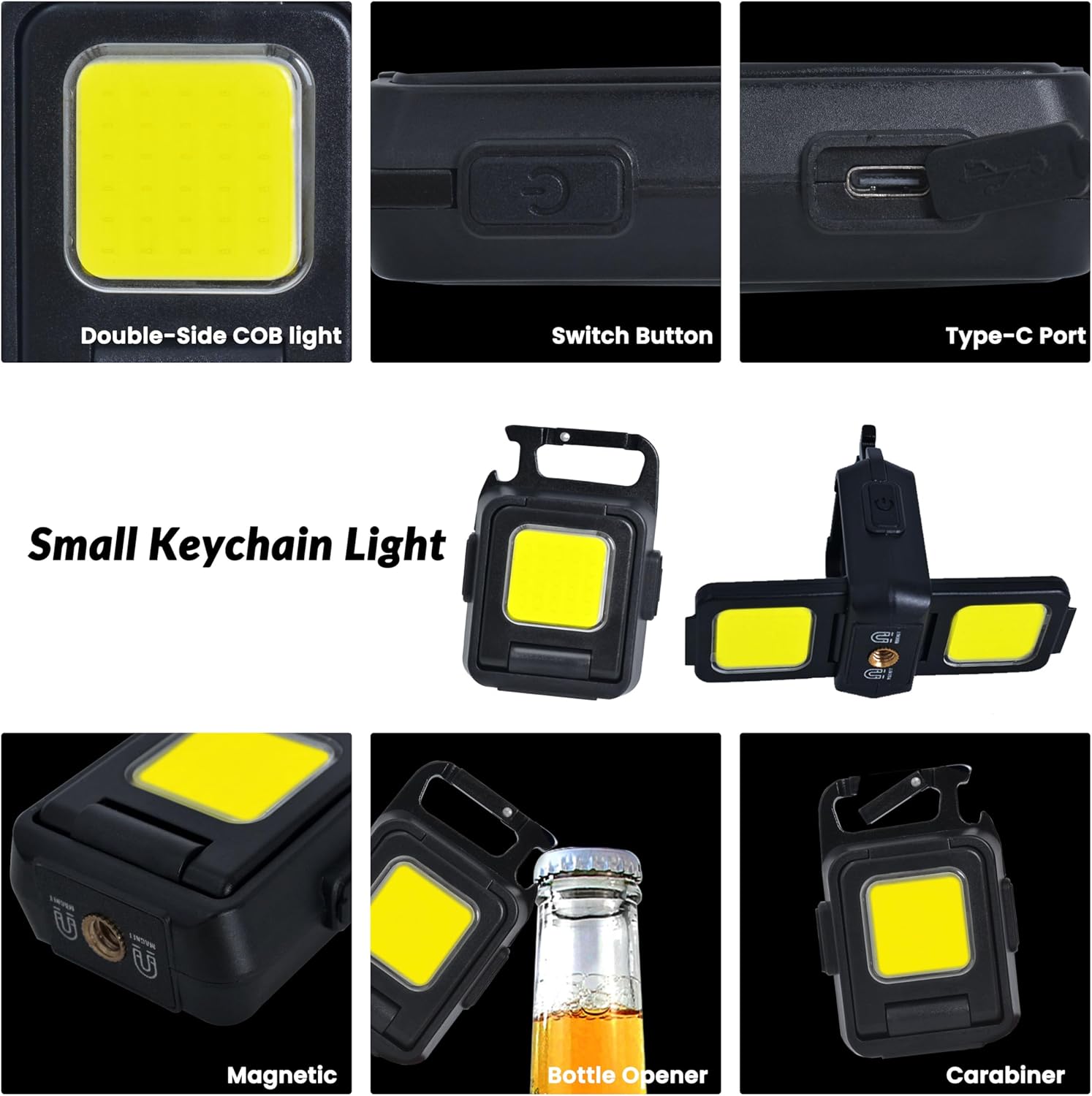 Mini Flashlight Keychain Light - Keychain Flashlight 评论和价格